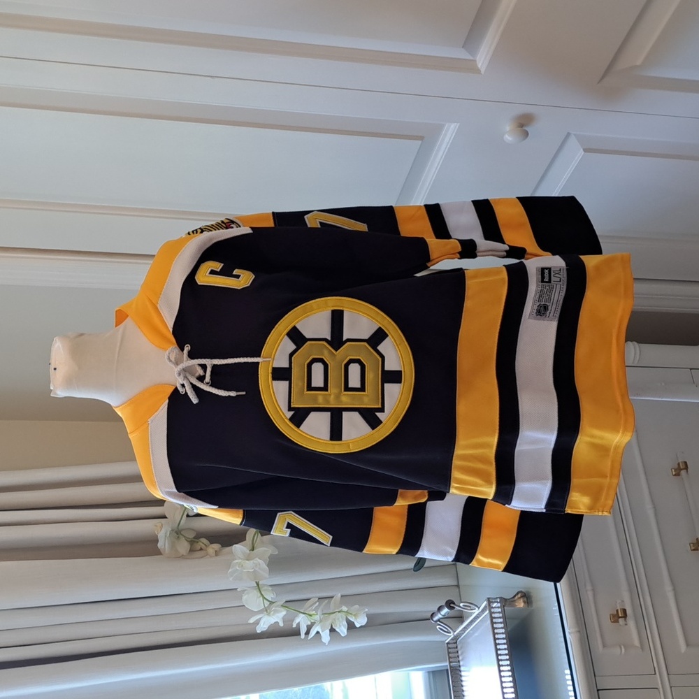 Reebok Youth NHL Vintage CCM Boston Bruins #77‎ BOURQUE Hockey Jersey S-L/XL